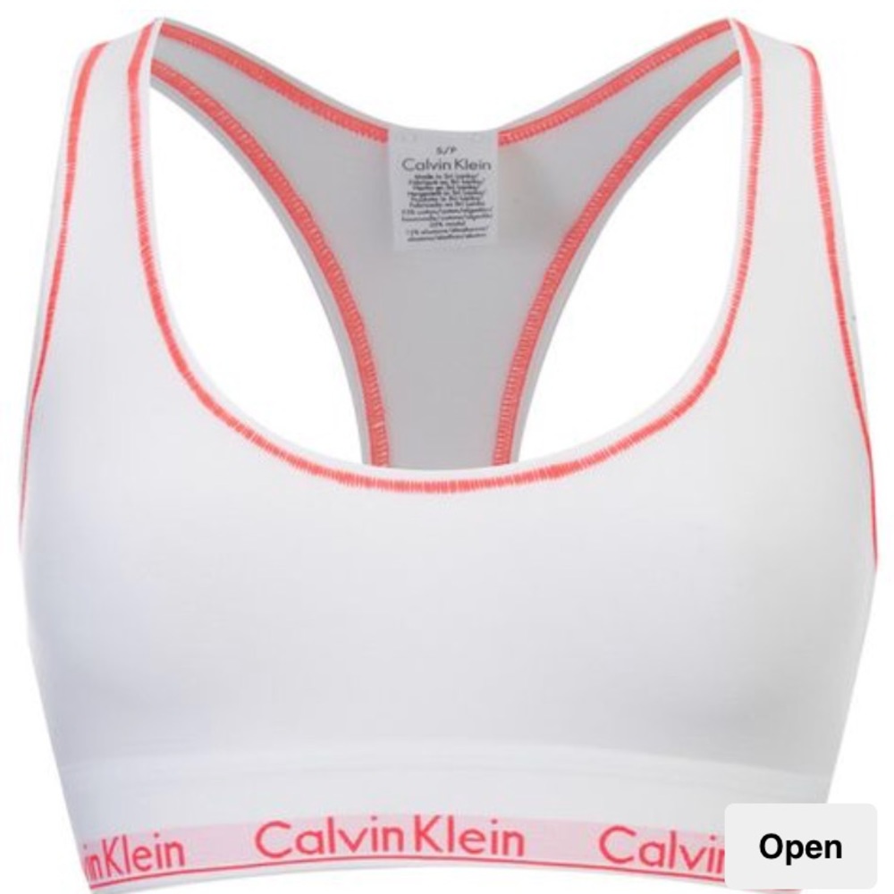 Calvin Klein Sports Bra Racerback
